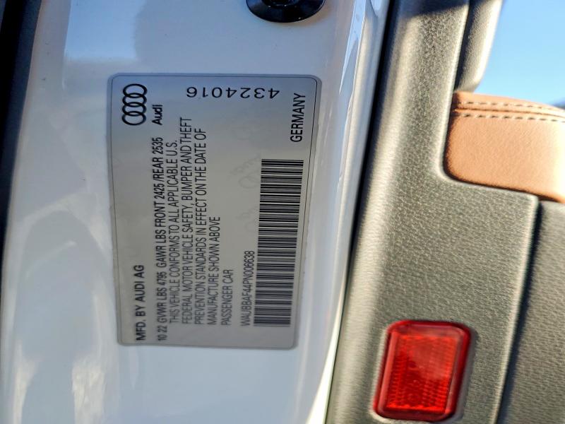 Продаж на аукціоні авто 2023 Audi A4, vin: WAUBBAF44PN006638, номер лоту: 72410375