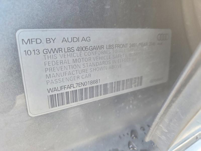 Aukcja sprzedaży 2014 Audi A4, vin: WAUFFAFL7EN018681, numer aukcji: 72181345