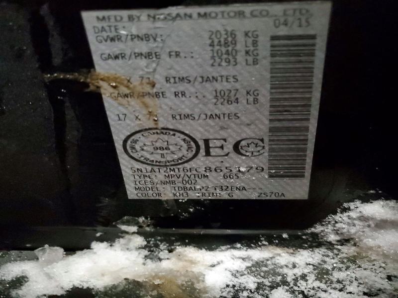 Продажа на аукционе авто 2015 Nissan Rogue, vin: 5N1AT2MT6FC865179, номер лота: 98816025