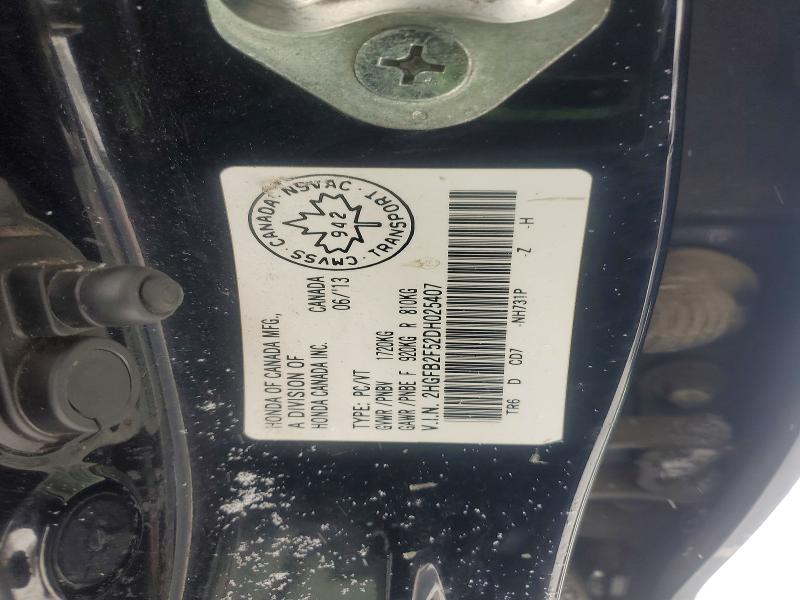 Aukcja sprzedaży 2013 Honda Civic, vin: 2HGFB2F52DH025407, numer aukcji: 73429445