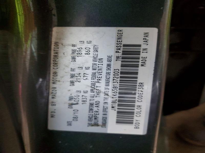 Aukcja sprzedaży 2011 Mazda 3, vin: JM1BL1K65B1372003, numer aukcji: 98652935