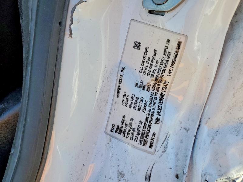 Aukcja sprzedaży 2022 Tesla Model 3, vin: 5YJ3E1EB5NF165470, numer aukcji: 99868125