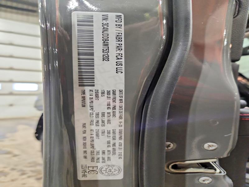 2021 Jeep Compass მანქანა იყიდება აუქციონზე, vin: 3C4NJDDB4MT531202, აუქციონის ნომერი: 97852205
