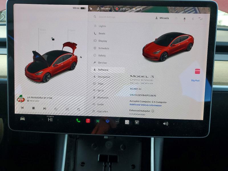 Продажа на аукционе авто 2018 Tesla Model 3, vin: 5YJ3E1EB4JF133670, номер лота: 75342015
