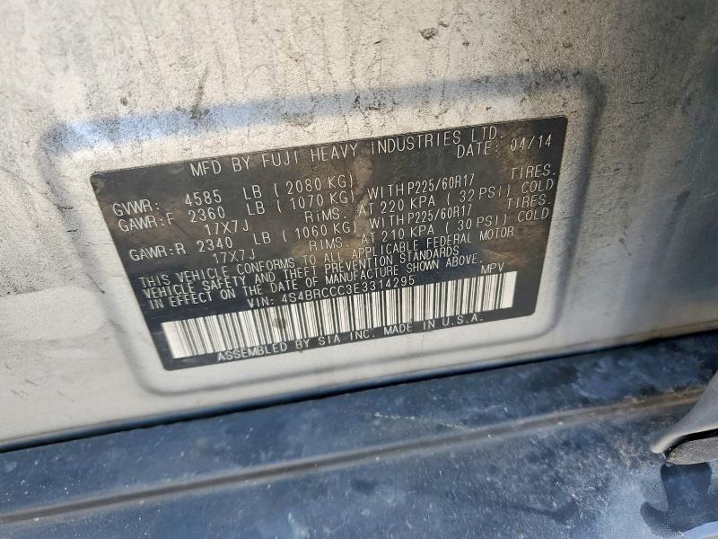 Продажа на аукционе авто 2014 Subaru Outback, vin: 4S4BRCCC3E3314295, номер лота: 98402025