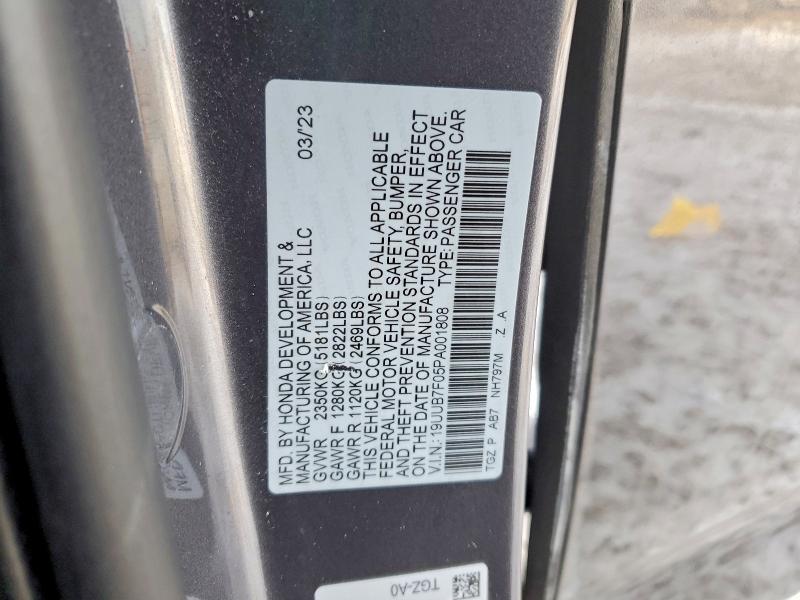 Aukcja sprzedaży 2023 Acura Tlx, vin: 19UUB7F05PA001808, numer aukcji: 96266285