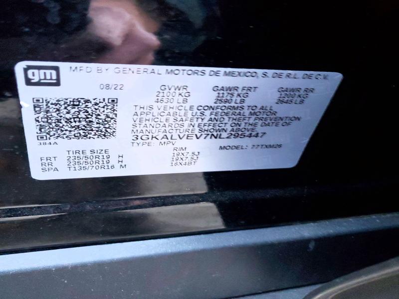 72316785 :رقم المزاد ، 3GKALVEV7NL295447 vin ، 2022 Gmc Terrain مزاد بيع