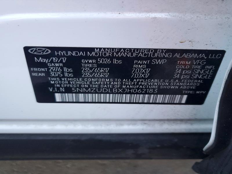 Продажа на аукционе авто 2018 Hyundai Santa Fe Sport, vin: 5NMZUDLBXJH062183, номер лота: 72925965