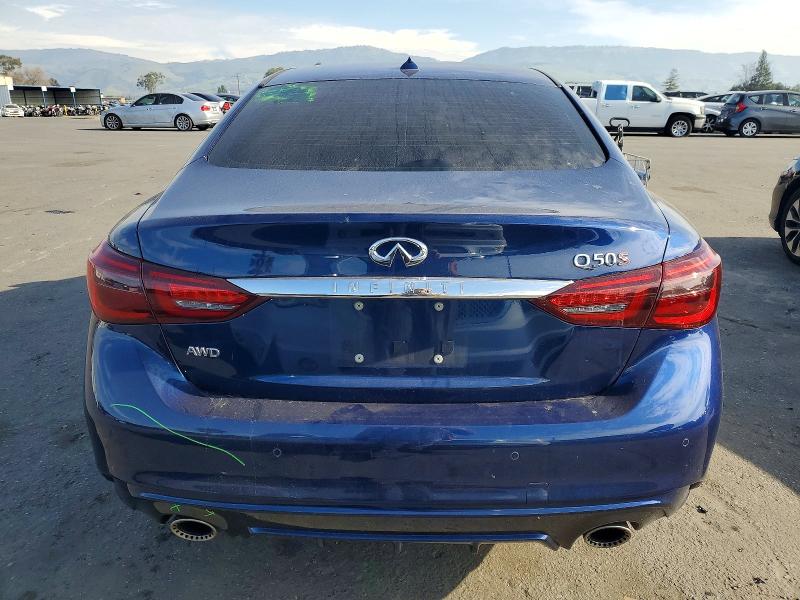 2018 Infiniti Q50 მანქანა იყიდება აუქციონზე, vin: JN1FV7AR6JM481080, აუქციონის ნომერი: 73900665