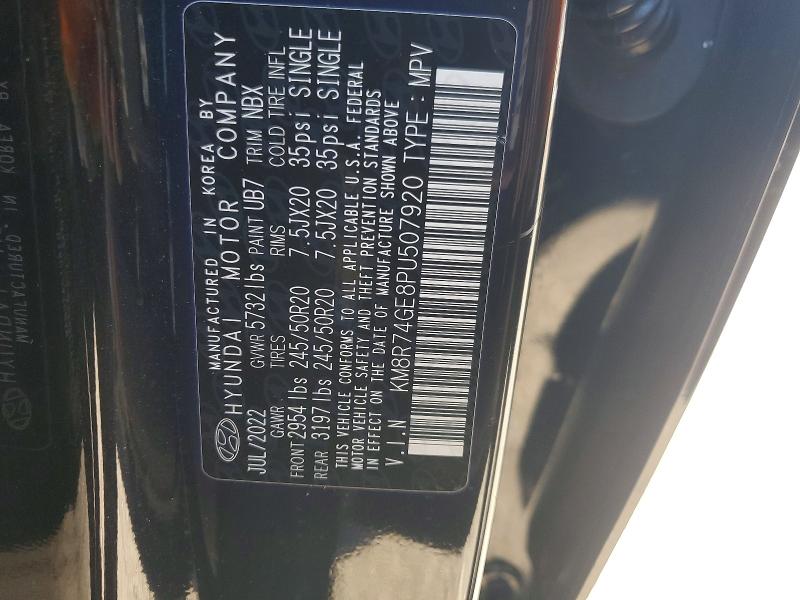 Продажа на аукционе авто 2023 Hyundai Palisade, vin: KM8R74GE8PU507920, номер лота: 72884665