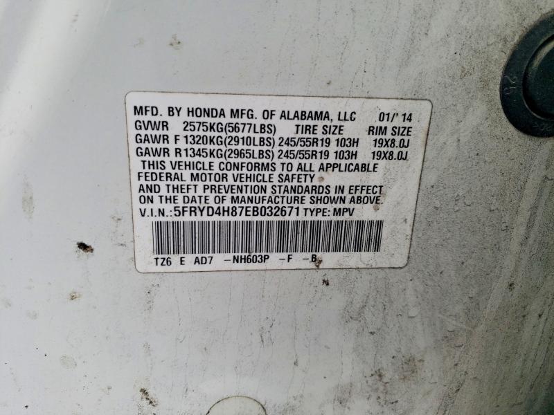 Продаж на аукціоні авто 2014 Acura Mdx, vin: 5FRYD4H87EB032671, номер лоту: 74204015