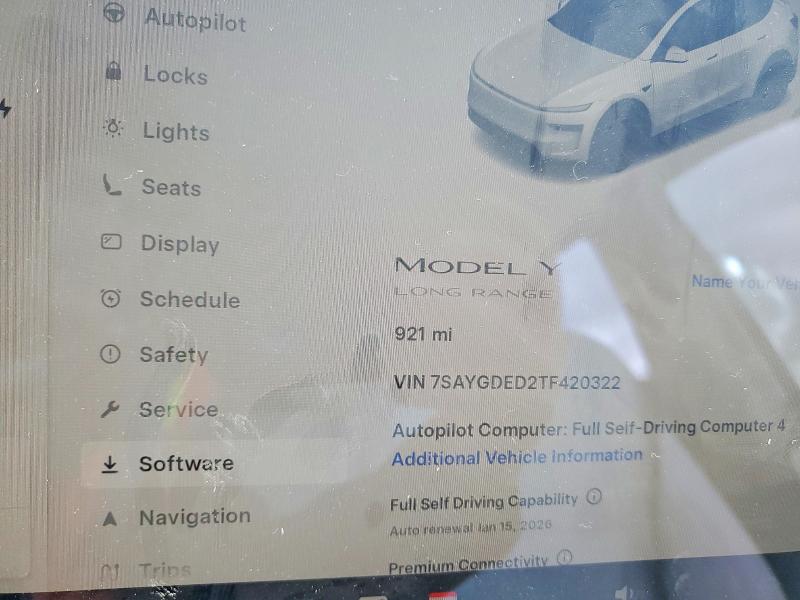 Продажа на аукционе авто 2026 Tesla Model Y, vin: 7SAYGDED2TF420322, номер лота: 98642275