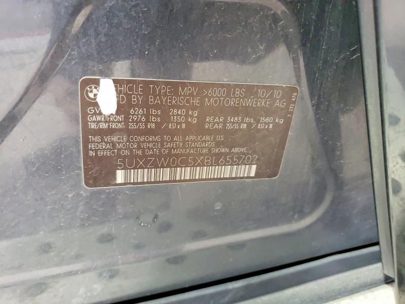 Продаж на аукціоні авто 2011 Bmw X5, vin: 5UXZW0C5XBL655702, номер лоту: 99707325