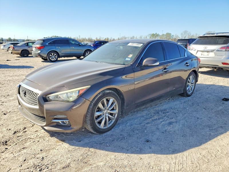 73511985 :رقم المزاد ، JN1BV7APXFM341652 vin ، 2015 Infiniti Q50 مزاد بيع