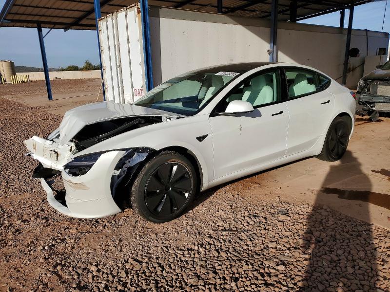 2024 Tesla Model 3 მანქანა იყიდება აუქციონზე, vin: 5YJ3E1EA7RF833752, აუქციონის ნომერი: 73626595