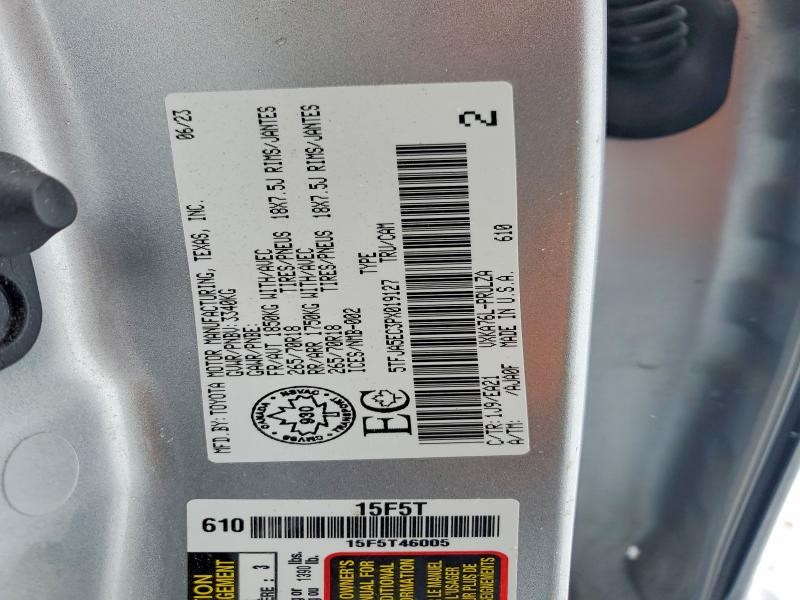 Продажа на аукционе авто 2023 Toyota Tundra, vin: 5TFJA5EC3PX019127, номер лота: 72164565