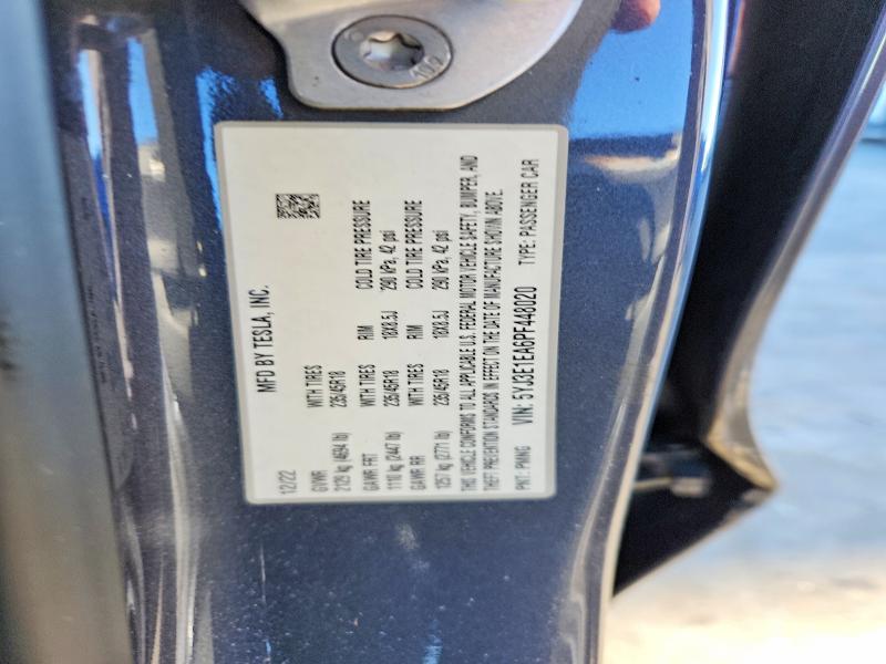 Продажа на аукционе авто 2023 Tesla Model 3, vin: 5YJ3E1EA6PF448020, номер лота: 75259165