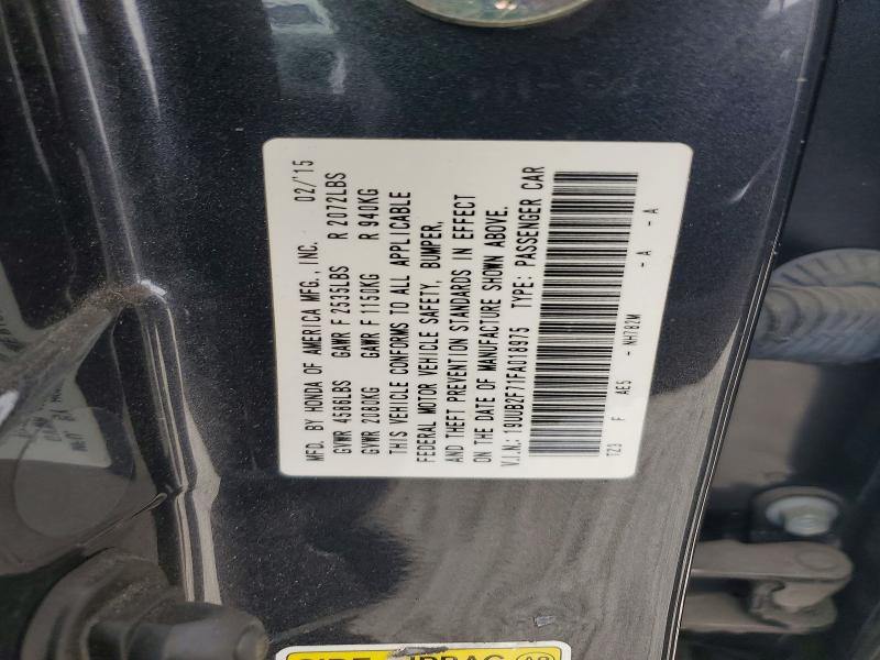 2015 Acura Tlx მანქანა იყიდება აუქციონზე, vin: 19UUB2F71FA018975, აუქციონის ნომერი: 72606625