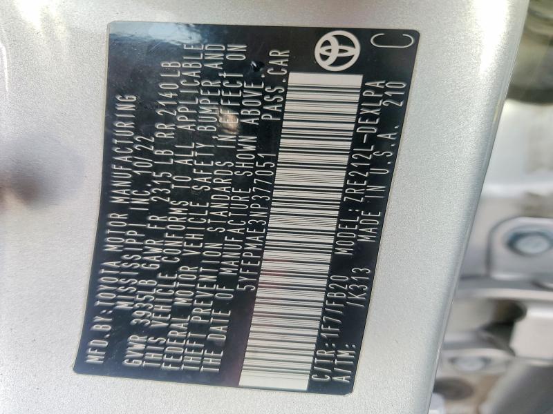 Aukcja sprzedaży 2022 Toyota Corolla, vin: 5YFEPMAE3NP377051, numer aukcji: 98710085