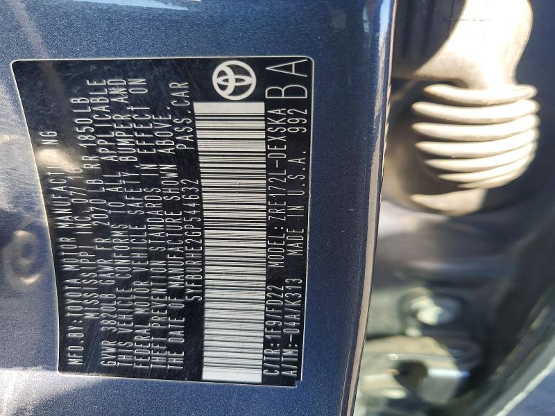 Продажа на аукционе авто 2016 Toyota Corolla, vin: 5YFBURHE2GP544632, номер лота: 75089785
