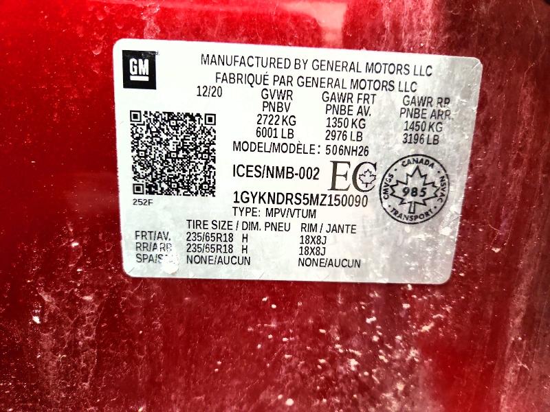 Продажа на аукционе авто 2021 Cadillac Xt5, vin: 1GYKNDRS5MZ150090, номер лота: 73828075