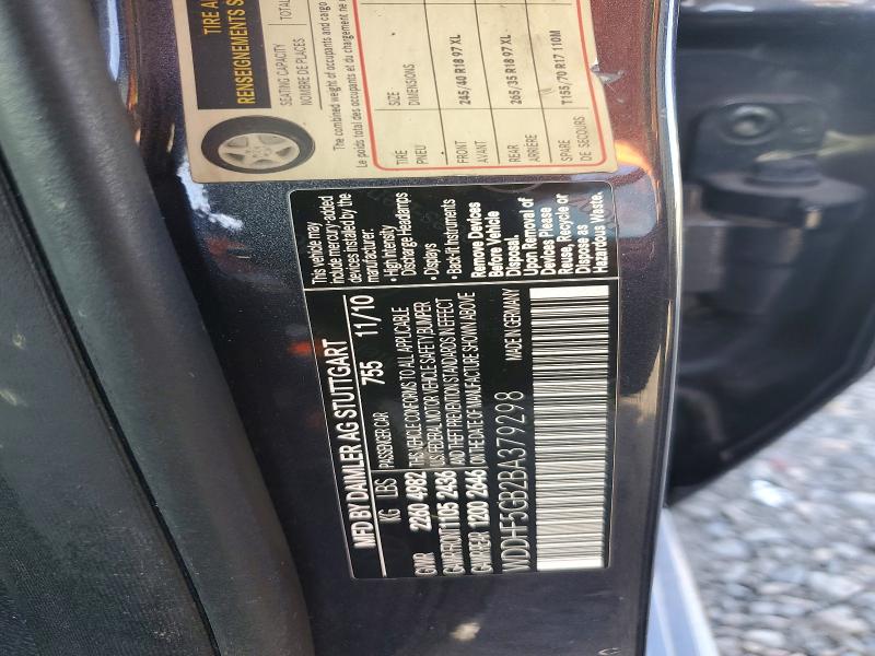 2011 Mercedes-benz E მანქანა იყიდება აუქციონზე, vin: WDDHF5GB2BA379298, აუქციონის ნომერი: 74673735