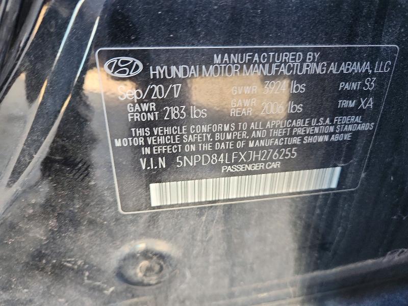 Продажа на аукционе авто 2018 Hyundai Elantra, vin: 5NPD84LFXJH276255, номер лота: 99485495