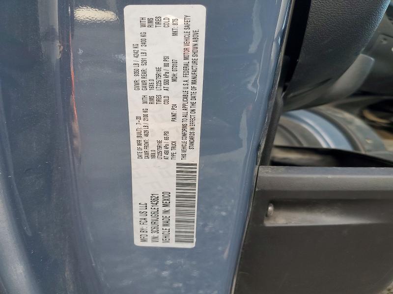 Aukcja sprzedaży 2020 Ram Promaster, vin: 3C6URVJG6LE143621, numer aukcji: 77444575