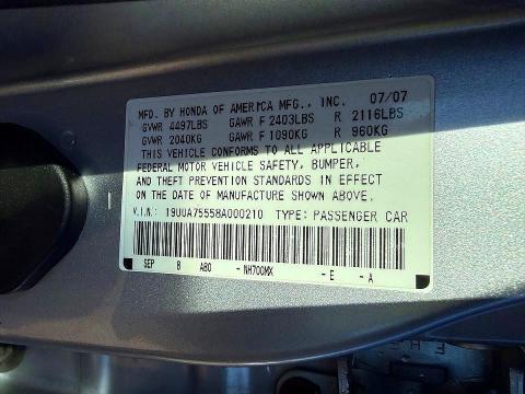 Aukcja sprzedaży 2008 Acura Tl Type S, vin: 19UUA75558A000210, numer aukcji: 75454245