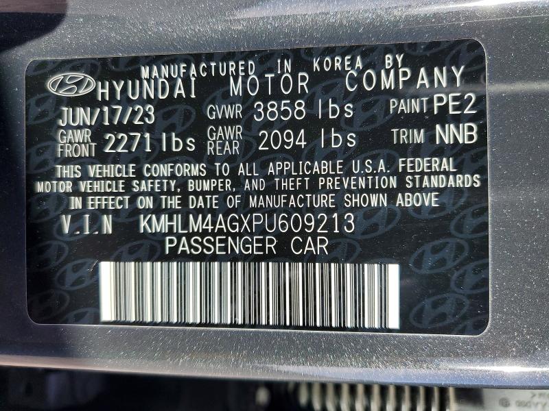 2023 Hyundai Elantra მანქანა იყიდება აუქციონზე, vin: KMHLM4AGXPU609213, აუქციონის ნომერი: 73699755