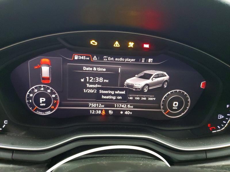 2018 Audi A4 Allroad მანქანა იყიდება აუქციონზე, vin: WA18NAF42JA150654, აუქციონის ნომერი: 73242115