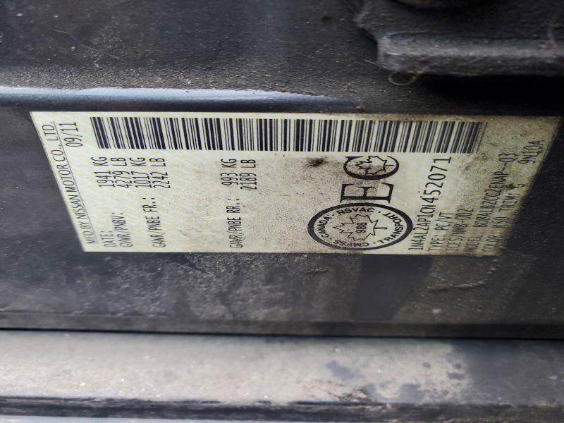 74643085 :رقم المزاد ، 1N4AL2AP1CN452071 vin ، 2012 Nissan Altima Bas مزاد بيع