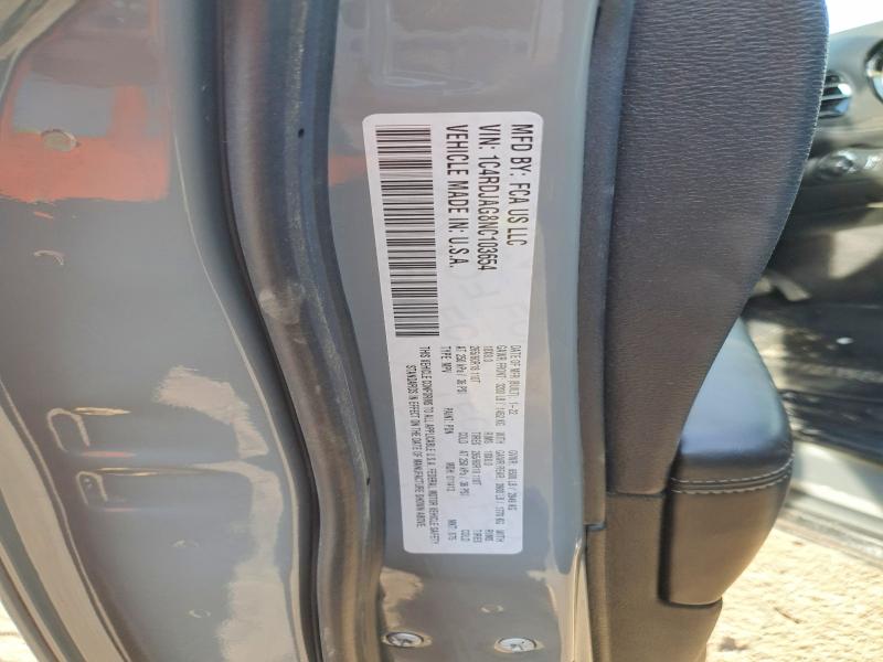 Aukcja sprzedaży 2022 Dodge Durango, vin: 1C4RDJAG8NC103654, numer aukcji: 72248895
