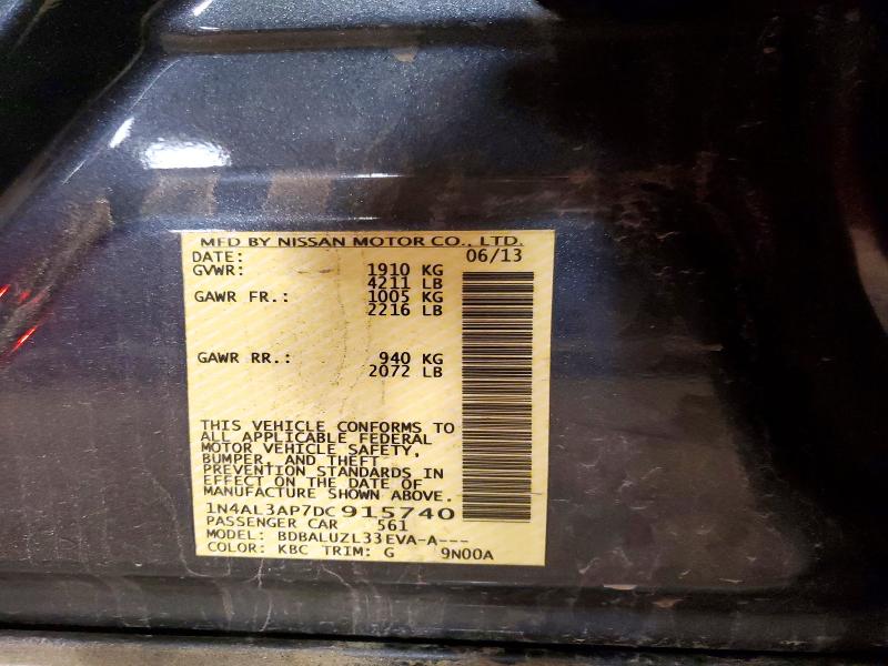 Продаж на аукціоні авто 2013 Nissan Altima, vin: 1N4AL3AP7DC915740, номер лоту: 97583325