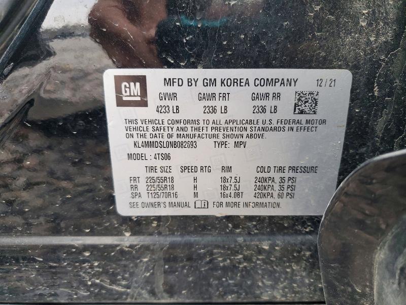 Auction sale of the 2022 Buick Encore Gx, vin: KL4MMDSL0NB082693, lot number: 72319565