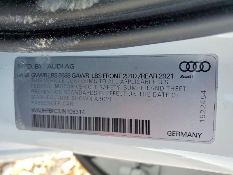 Aukcja sprzedaży 2018 Audi S6, vin: WAUHFBFC3JN106314, numer aukcji: 74266625