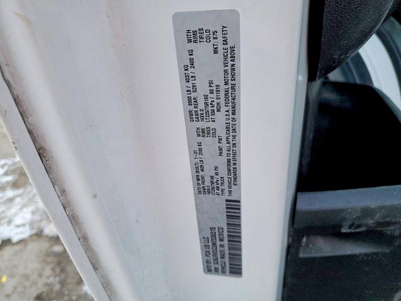 Aukcja sprzedaży 2021 Ram Promaster 2500, vin: 3C6LRVDG5ME530315, numer aukcji: 54189476