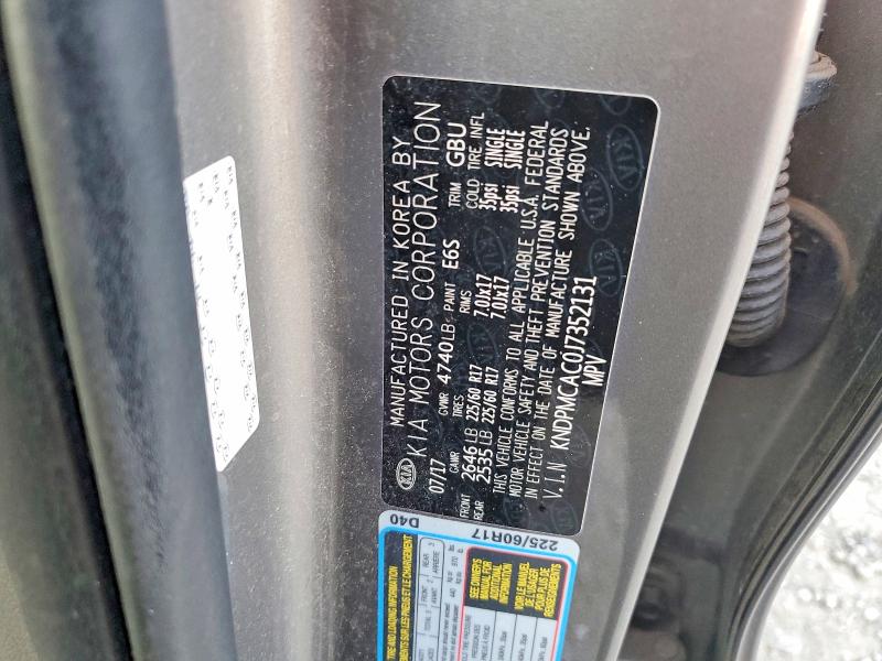 Aukcja sprzedaży 2018 Kia Sportage, vin: KNDPMCAC0J7352131, numer aukcji: 73642055