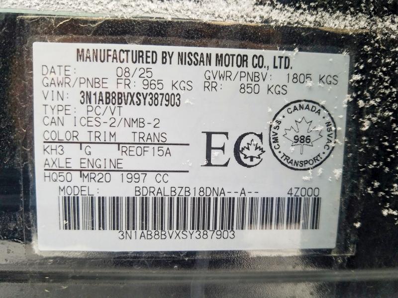 Продажа на аукционе авто 2025 Nissan Sentra, vin: 3N1AB8BVXSY387903, номер лота: 74257765