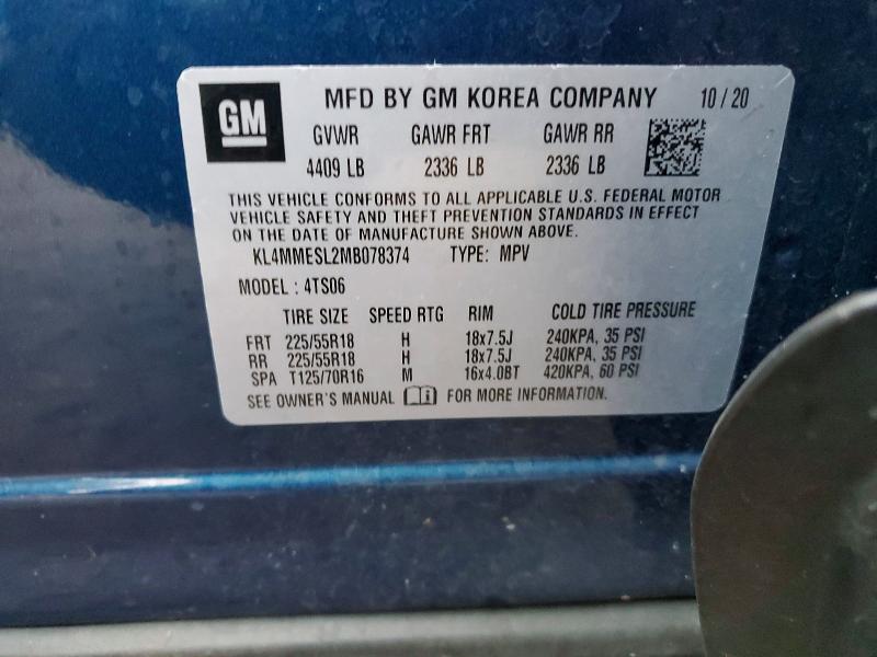 Продажа на аукционе авто 2021 Buick Encore Gx, vin: KL4MMESL2MB078374, номер лота: 72671295