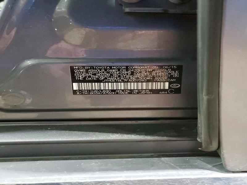 74561515 :رقم المزاد ، JTHCE1BL7FA007282 vin ، 2015 Lexus Gs مزاد بيع