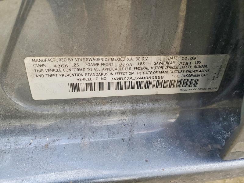 Aukcja sprzedaży 2010 Volkswagen Jetta Se, vin: 3VWRZ7AJ7AM060558, numer aukcji: 99130685