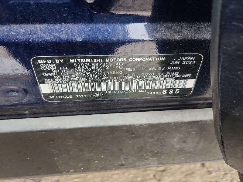 74325325 :رقم المزاد ، JA4J3UA85PZ061948 vin ، 2023 Mitsubishi Outlander مزاد بيع