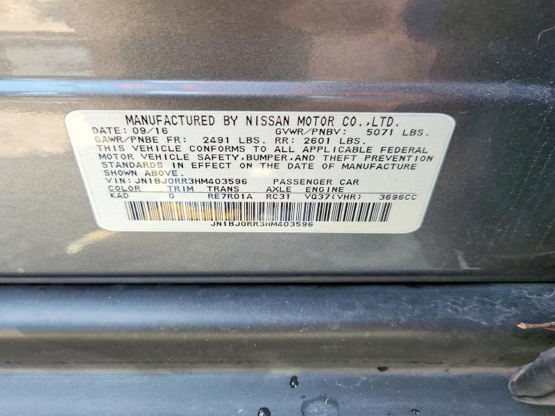 Aukcja sprzedaży 2017 Infiniti Qx50, vin: JN1BJ0RR3HM403596, numer aukcji: 99567495
