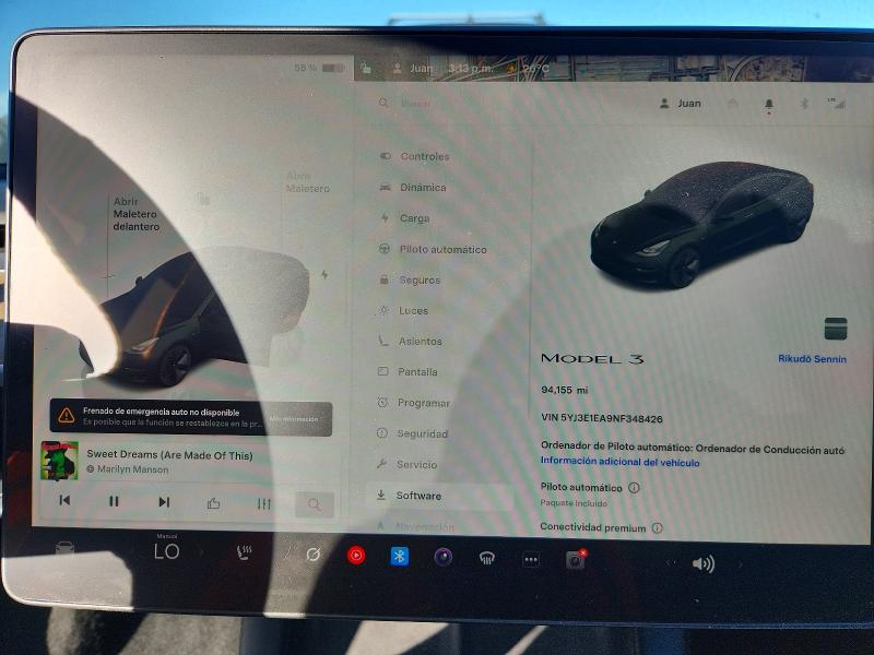 2022 Tesla Model 3 მანქანა იყიდება აუქციონზე, vin: 5YJ3E1EA9NF348426, აუქციონის ნომერი: 72779835