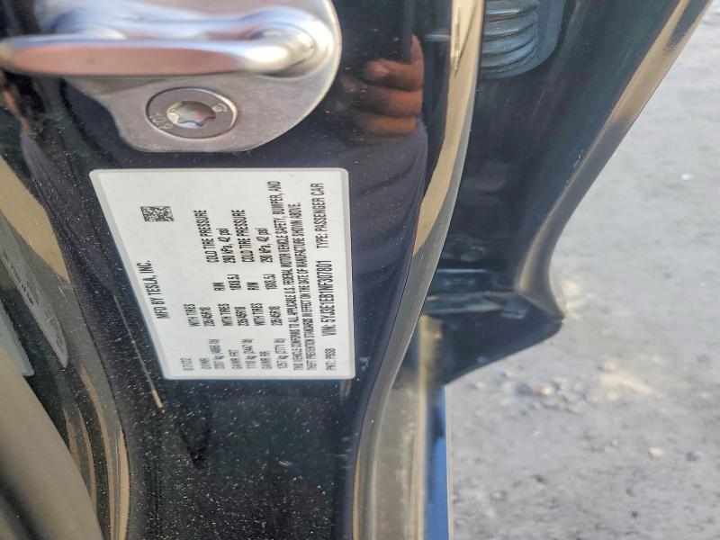 Продажа на аукционе авто 2022 Tesla Model 3, vin: 5YJ3E1EB1NF307801, номер лота: 72315405