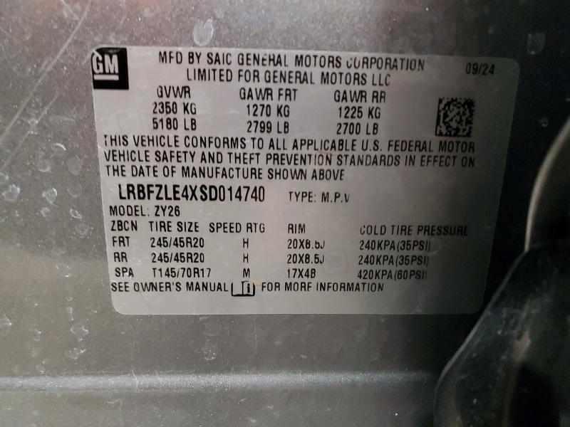 Aukcja sprzedaży 2025 Buick Envision, vin: LRBFZLE4XSD014740, numer aukcji: 74853005