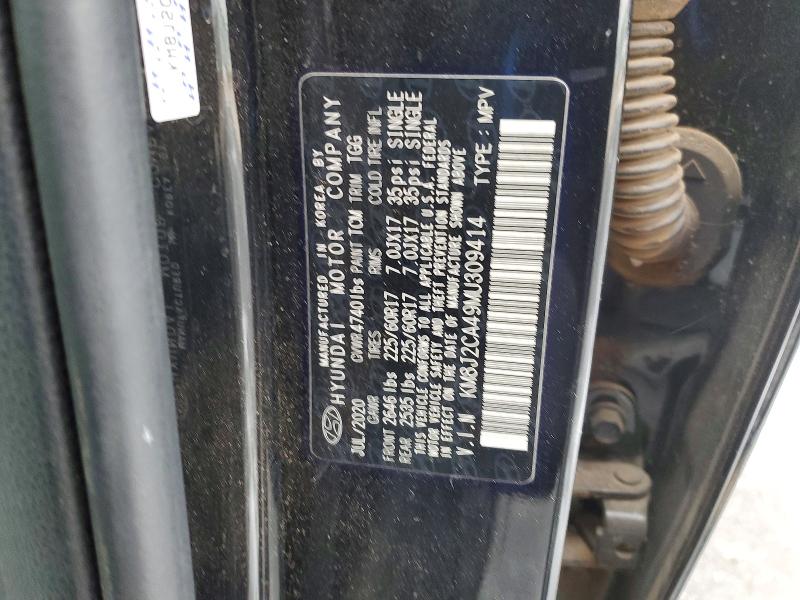 2021 Hyundai Tucson Se მანქანა იყიდება აუქციონზე, vin: KM8J2CA49MU309414, აუქციონის ნომერი: 77226935