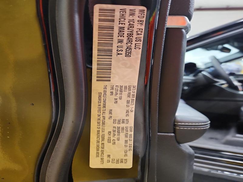 Продаж на аукціоні авто 2024 Jeep Grand Cherokee, vin: 1C4RJYB64RC145350, номер лоту: 74572575