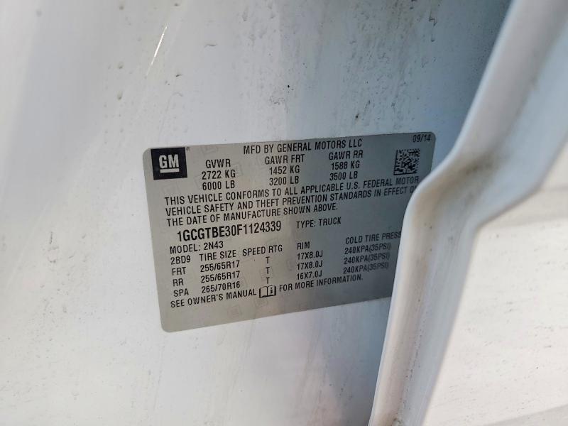 Aukcja sprzedaży 2015 Chevrolet Colorado L, vin: 1GCGTBE30F1124339, numer aukcji: 73198395